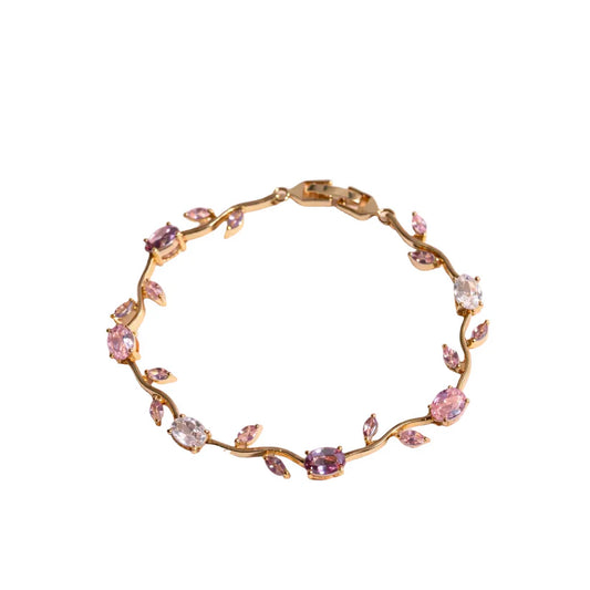Luxury Tulip Floral Bracelet-Pink