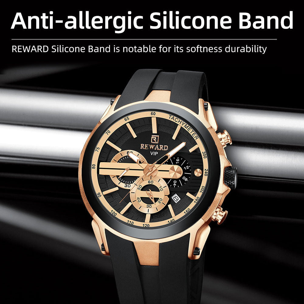 REWARD  Chronograph Sport Watch – Premium Silicone Band