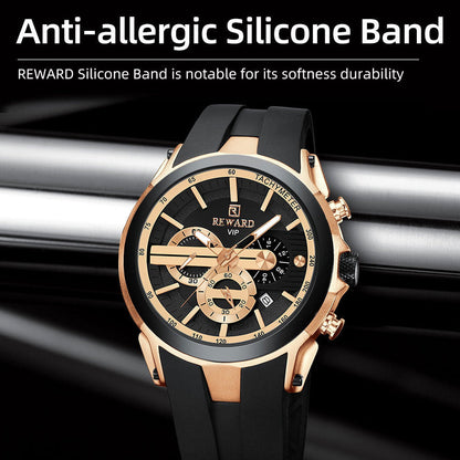 REWARD  Chronograph Sport Watch – Premium Silicone Band
