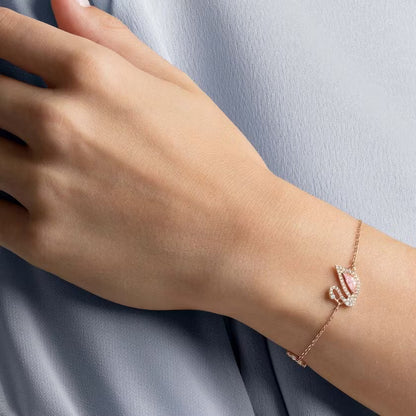 Swarovski Dazzling Swan Rose Gold Bracelet